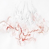 Needlework I 2013 - Mixed media, pencil on paper - 60 x 60 cm - Photography Rob Roos
